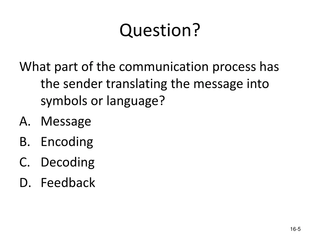 question