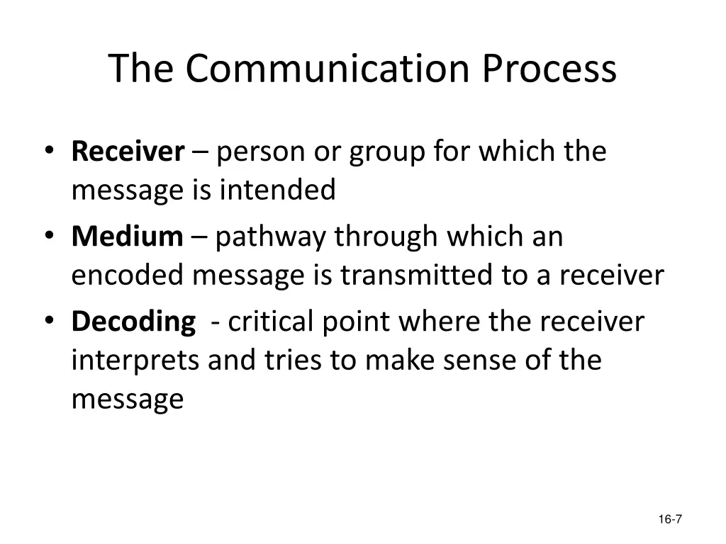the communication process 3