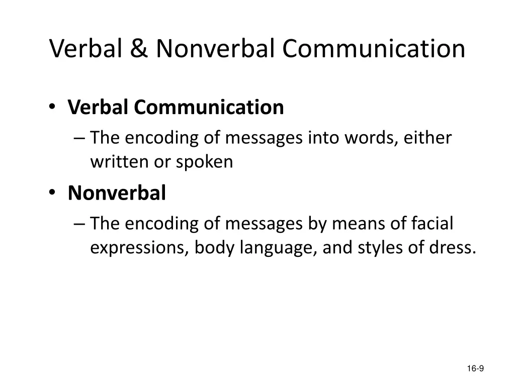 verbal nonverbal communication