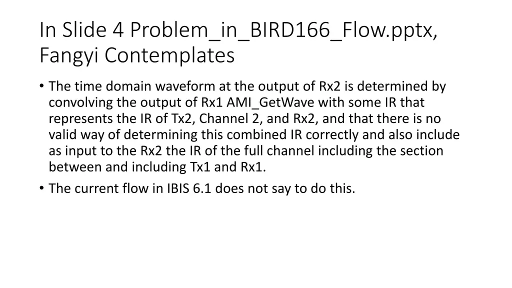 in slide 4 problem in bird166 flow pptx fangyi