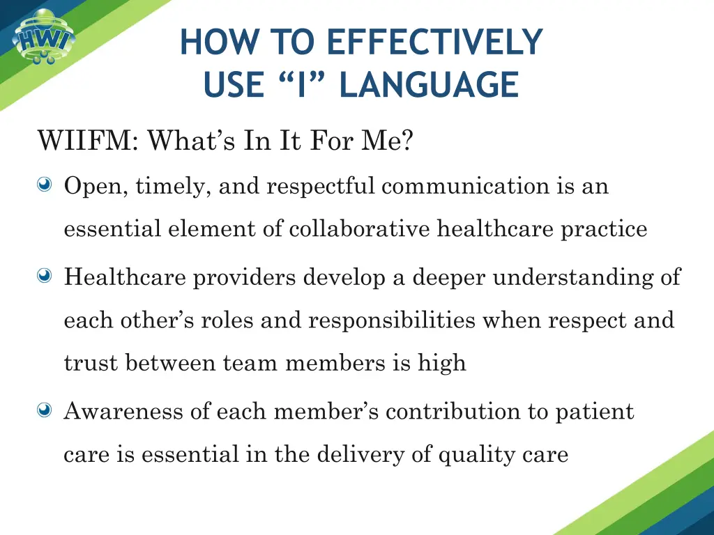 how to effectively use i language
