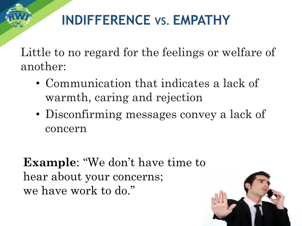 indifference vs empathy