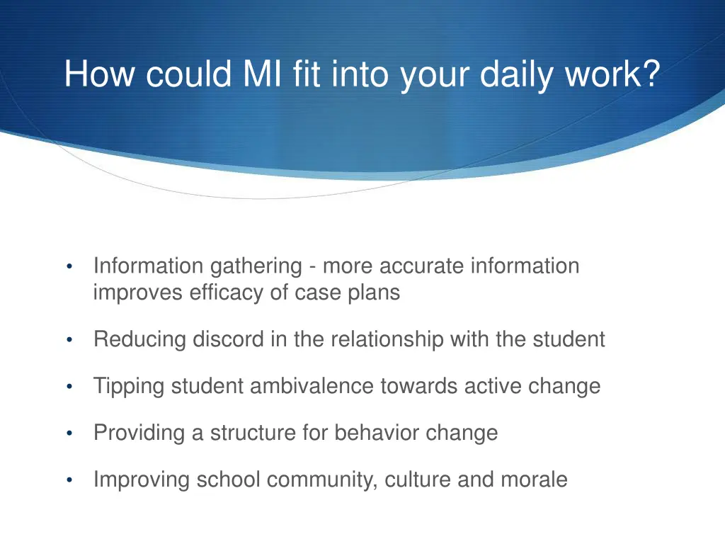 how could mi fit into your daily work