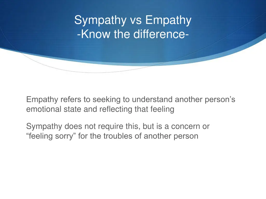 sympathy vs empathy know the difference
