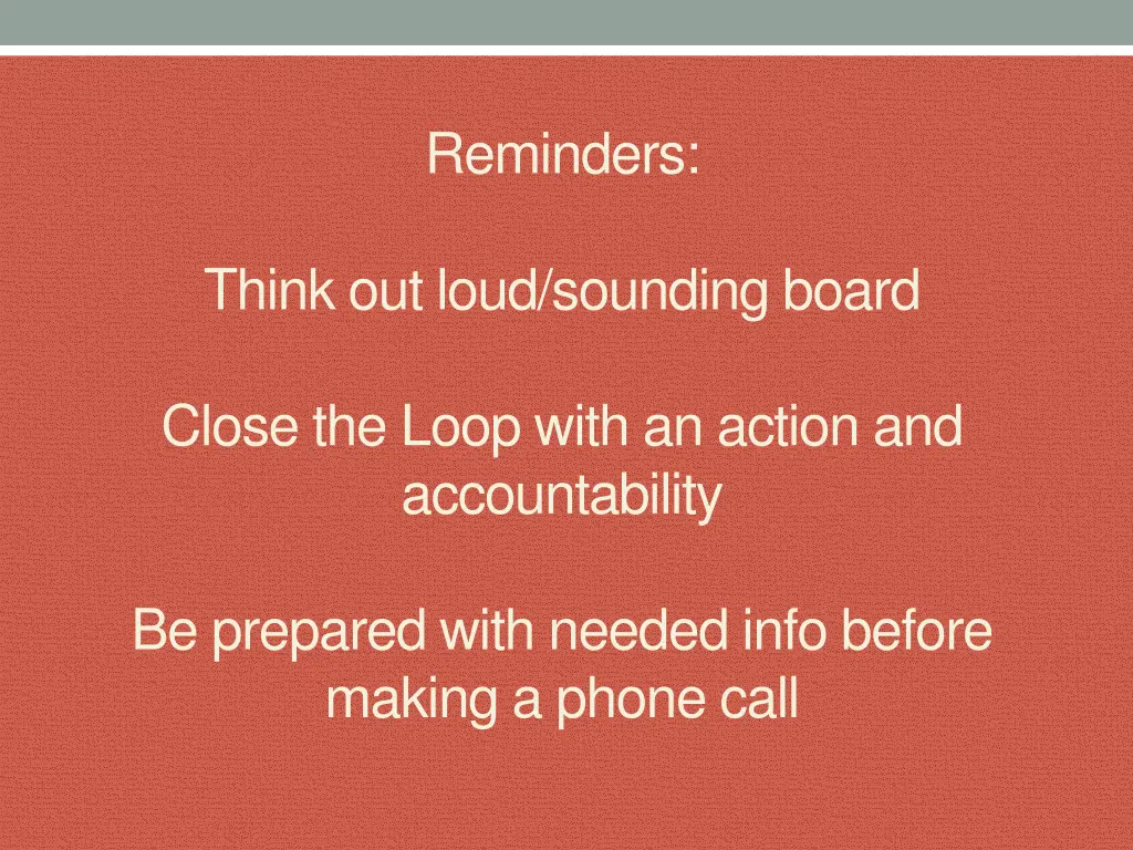 reminders