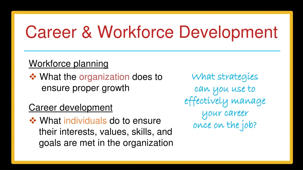 career workforce development