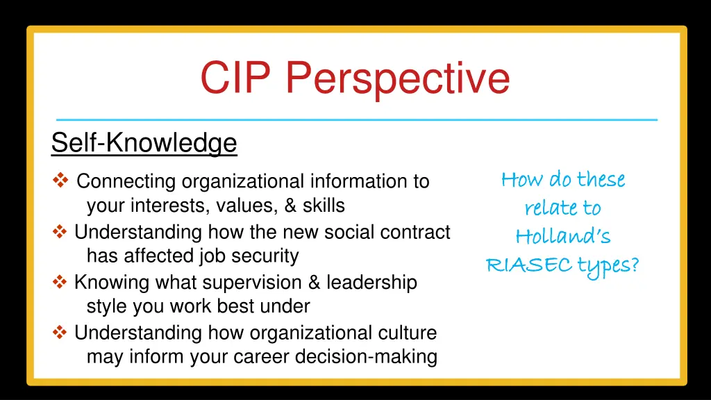 cip perspective