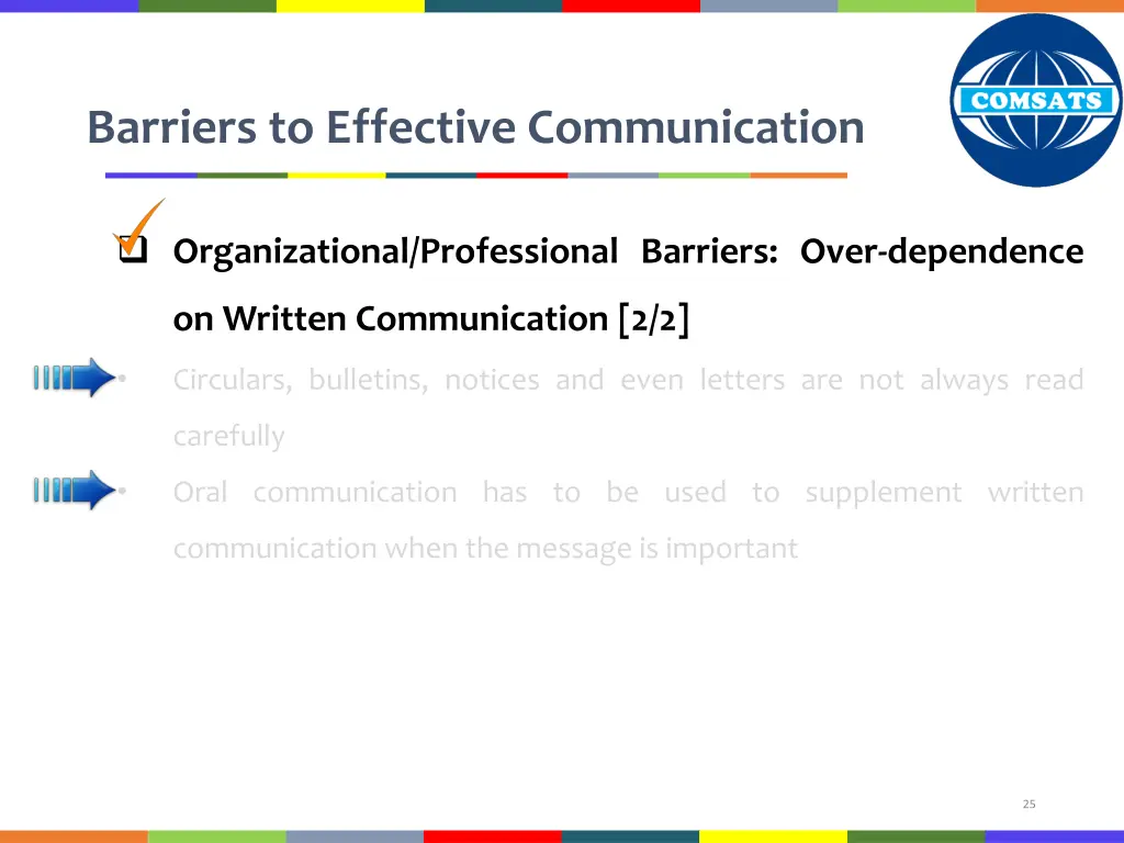 barriers to effective communication 17