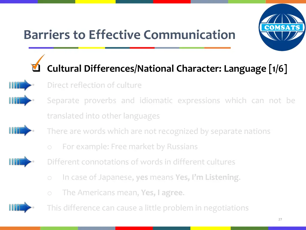 barriers to effective communication 19