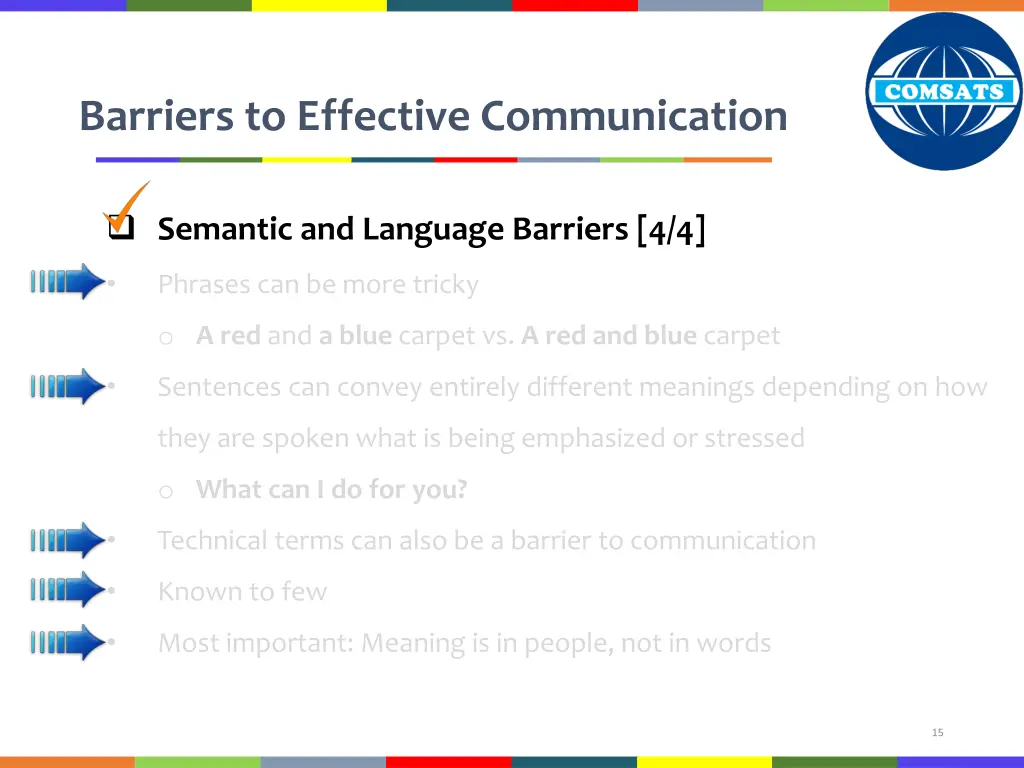 barriers to effective communication 7