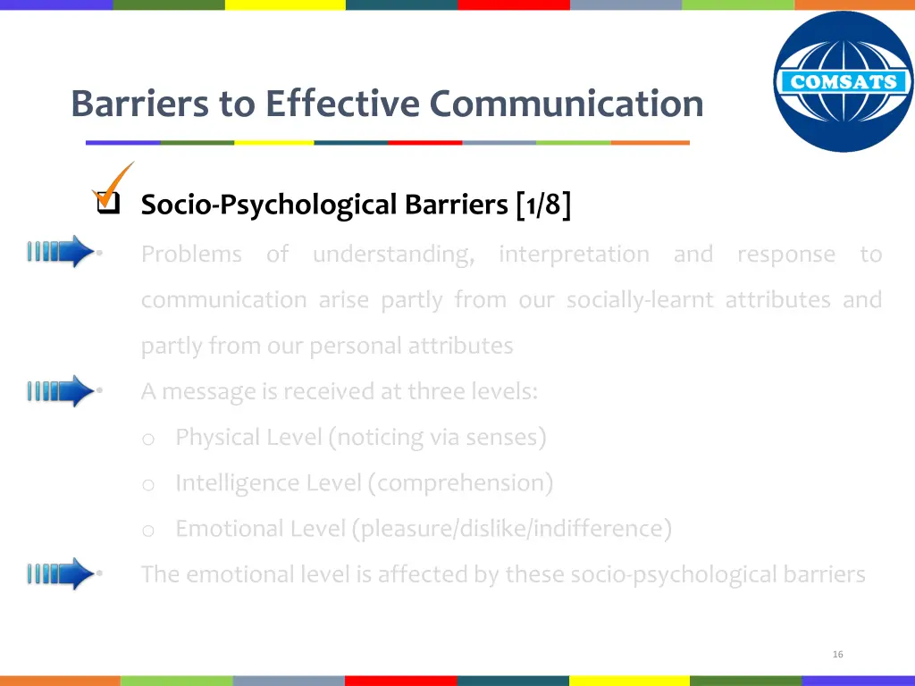 barriers to effective communication 8