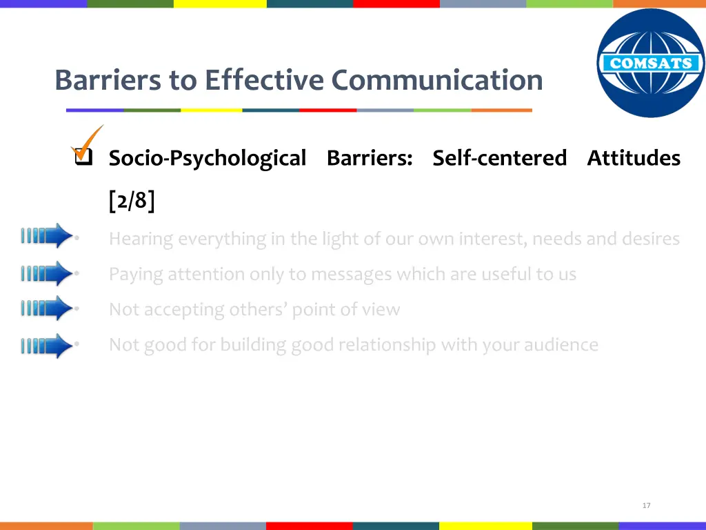 barriers to effective communication 9