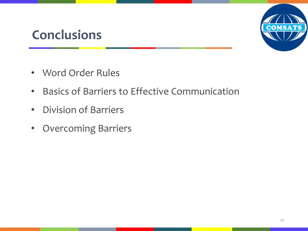 conclusions