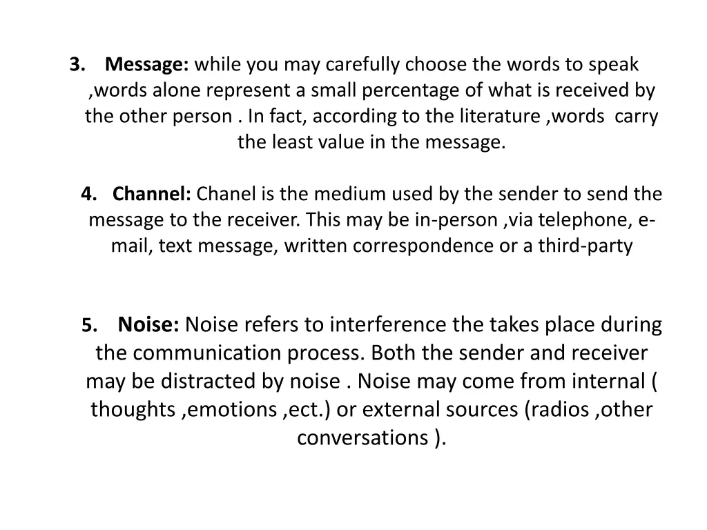 3 message while you may carefully choose