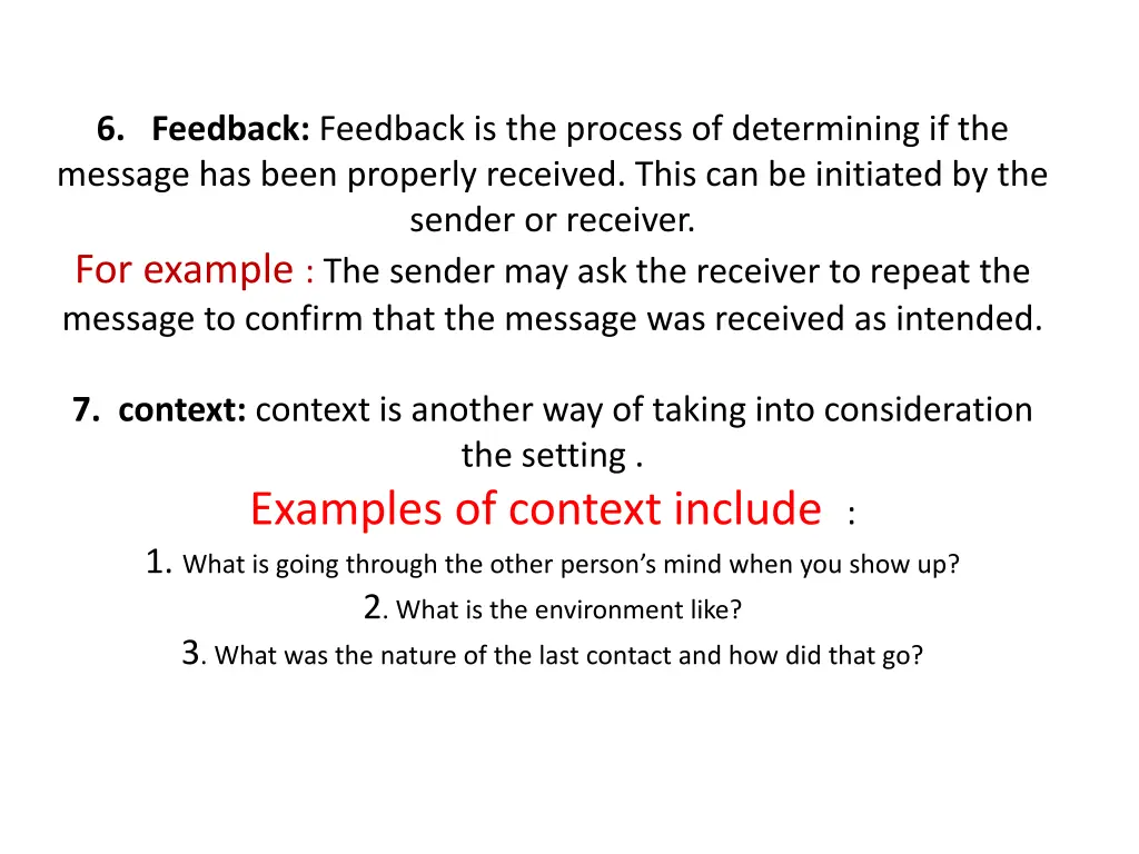 6 feedback feedback is the process of determining