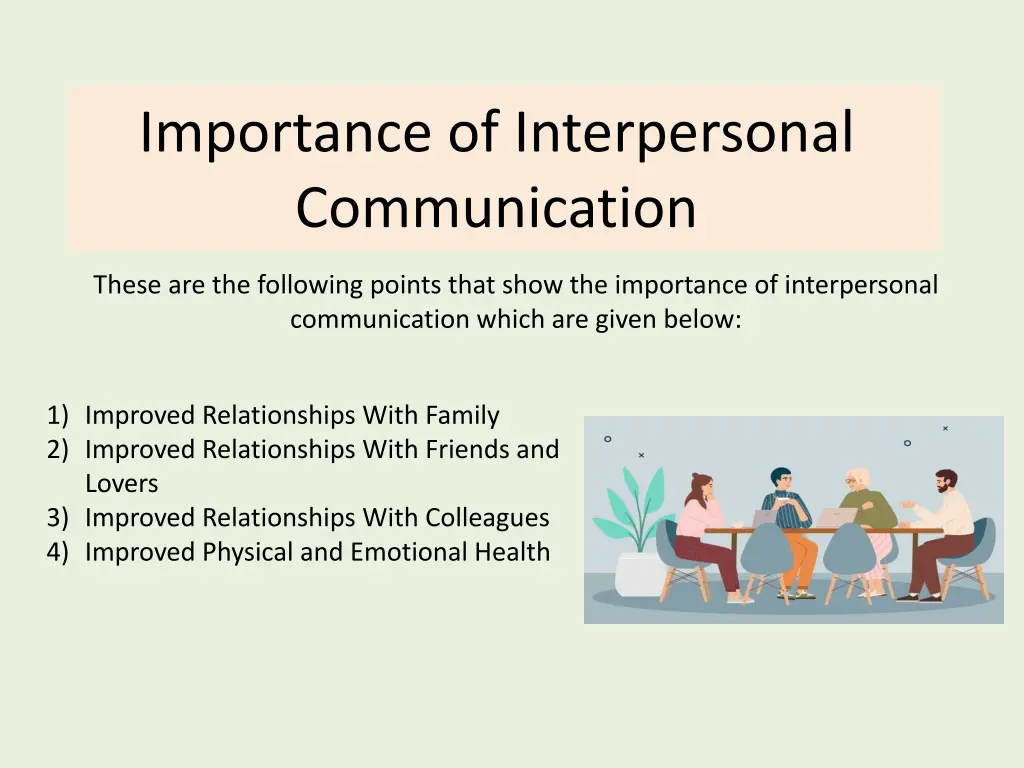 importance of interpersonal communication
