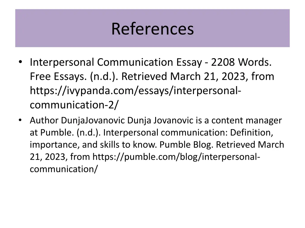 references