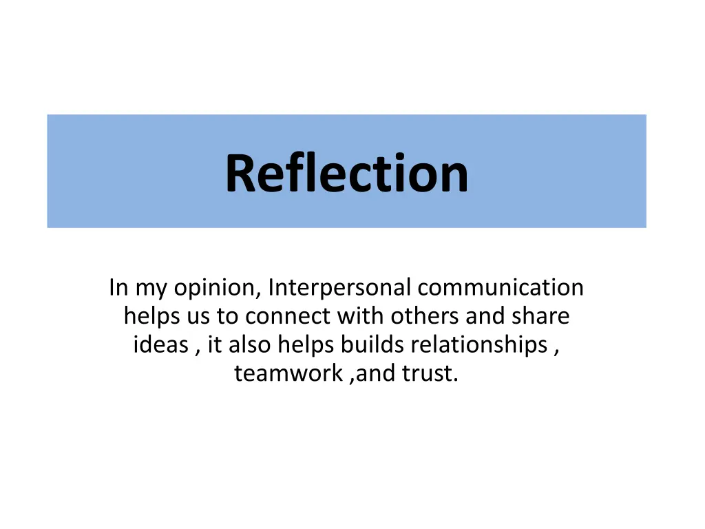 reflection