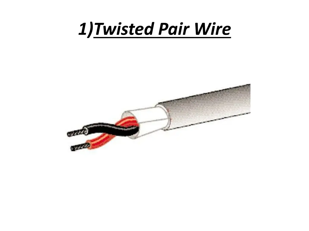 1 twisted pair wire