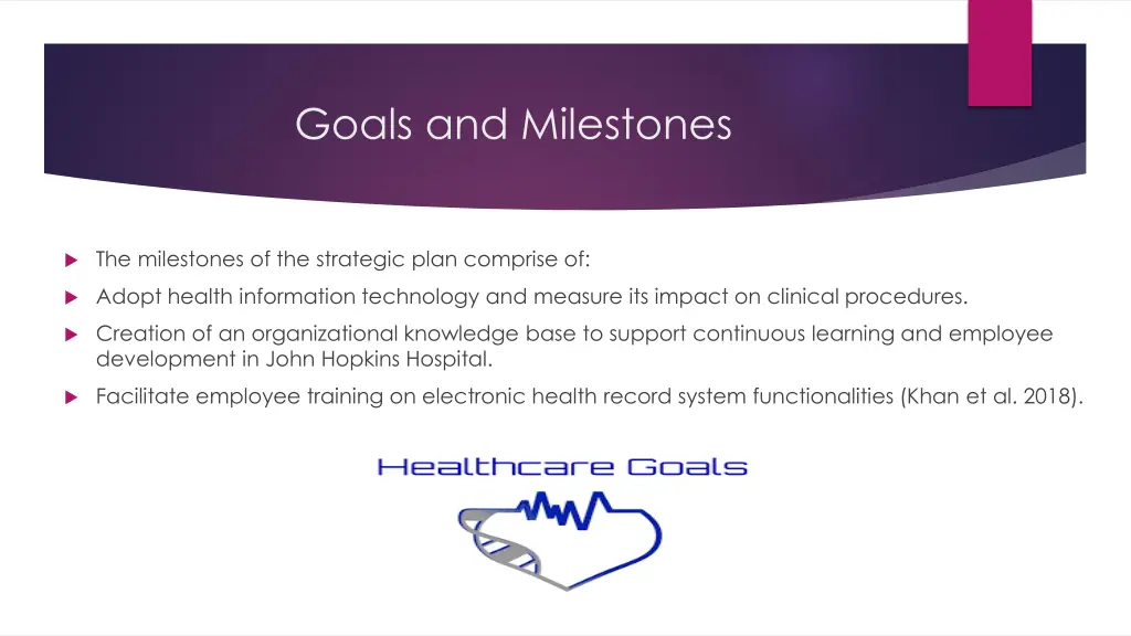 goals and milestones
