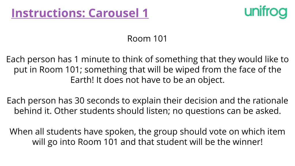 instructions carousel 1