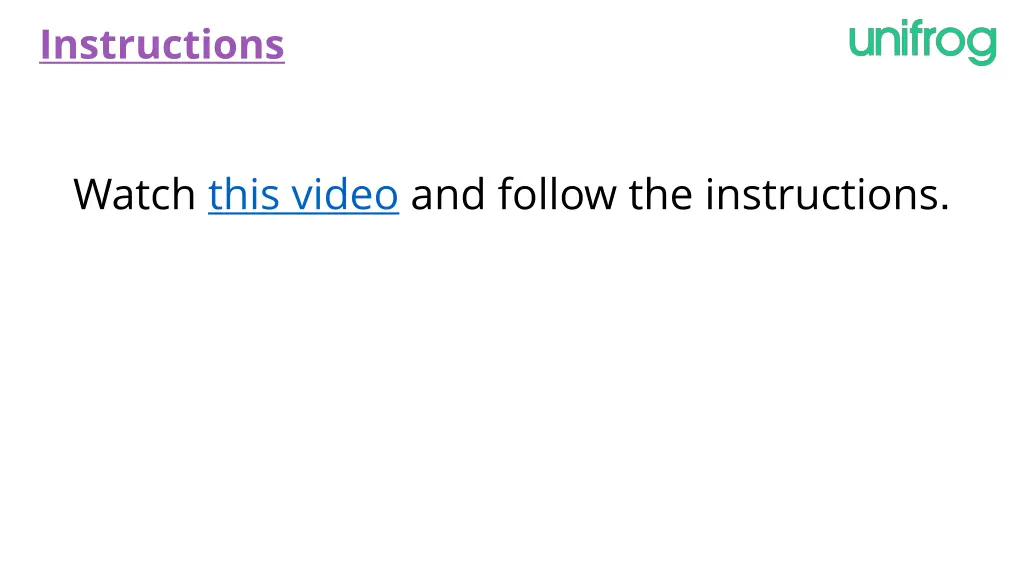 instructions