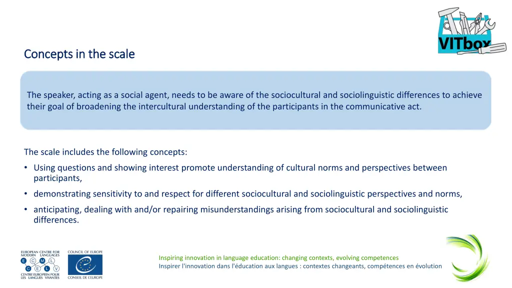 concepts in the scale concepts in the scale