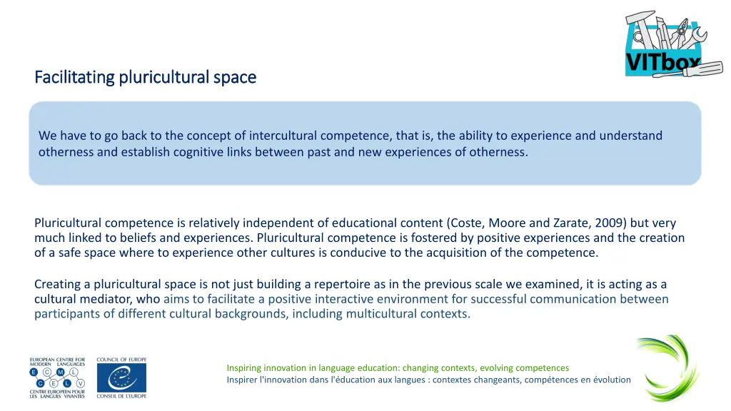facilitating pluricultural facilitating