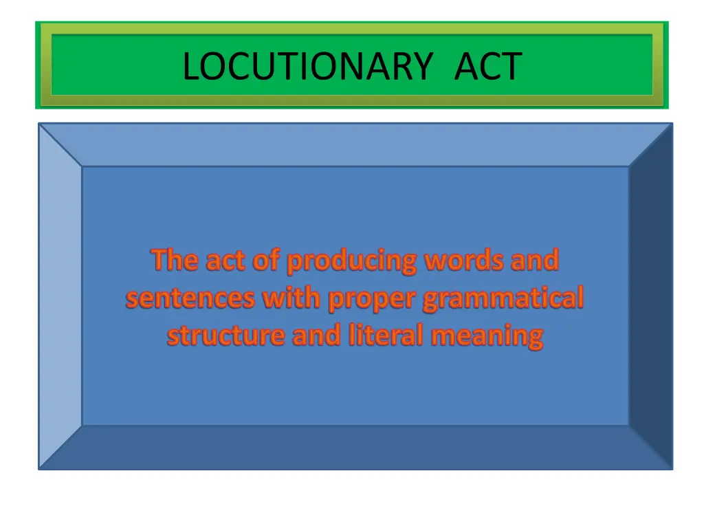 locutionary act