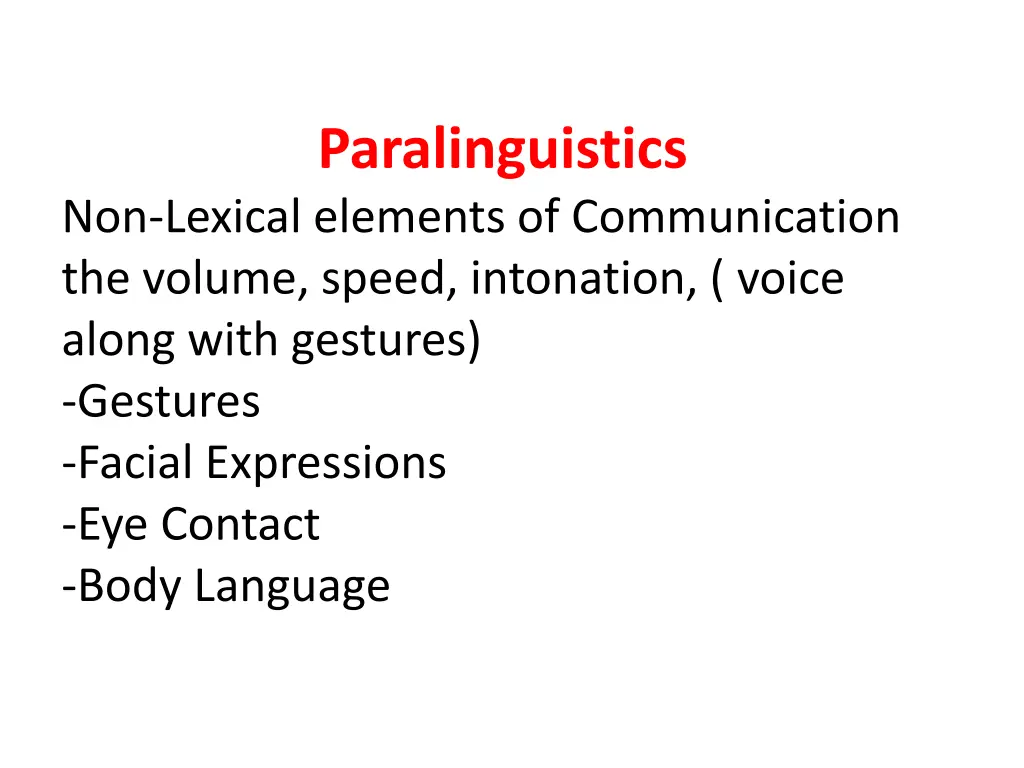 paralinguistics