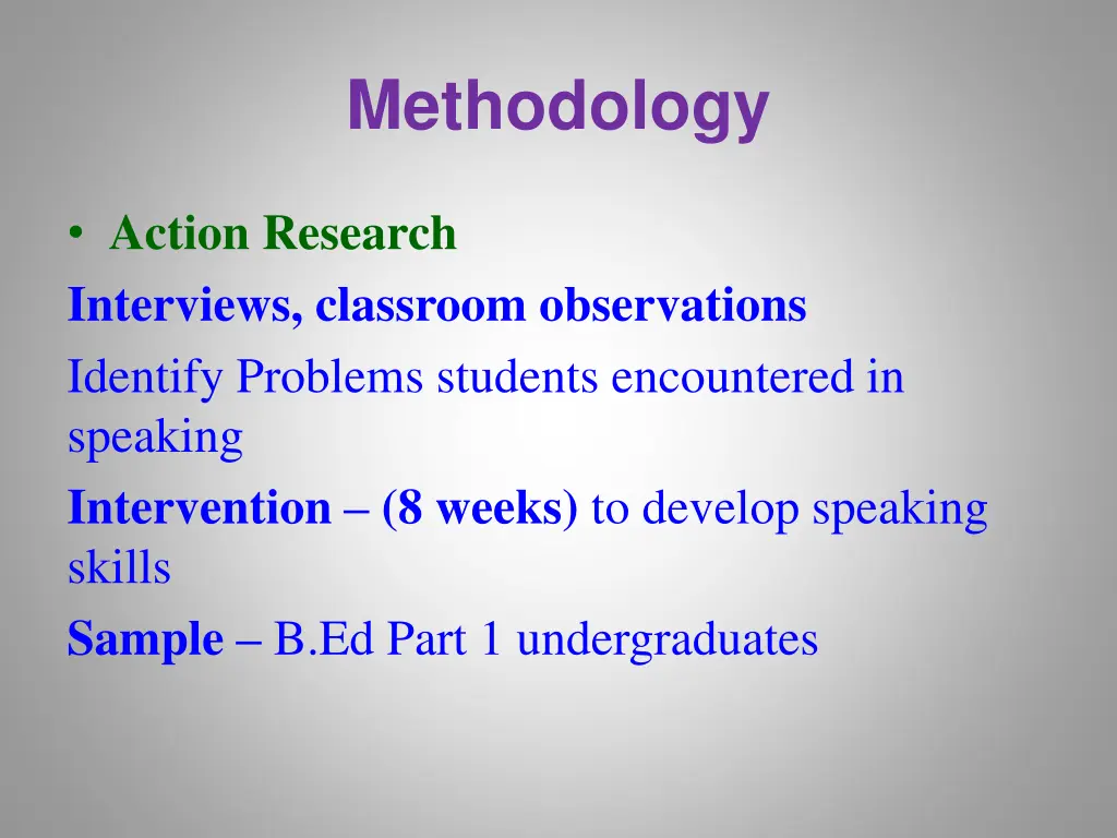 methodology