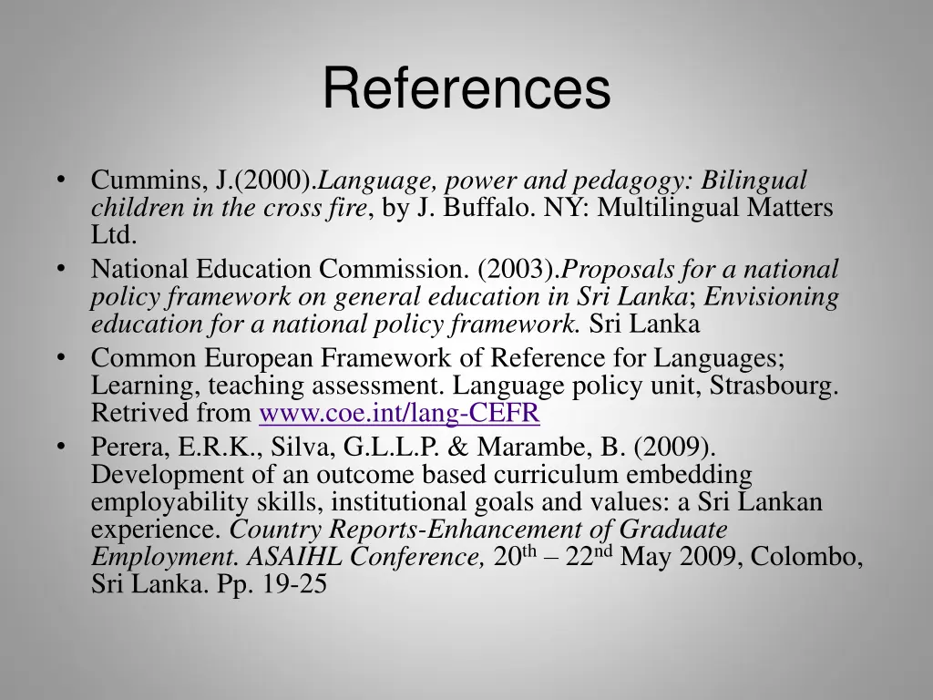 references
