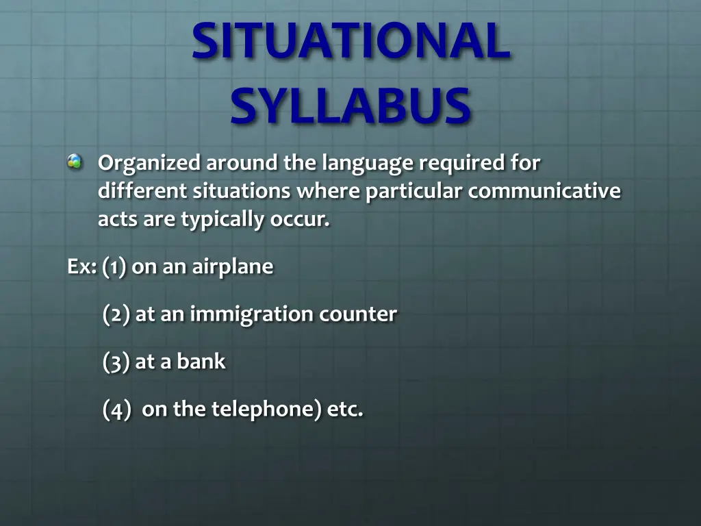 situational syllabus