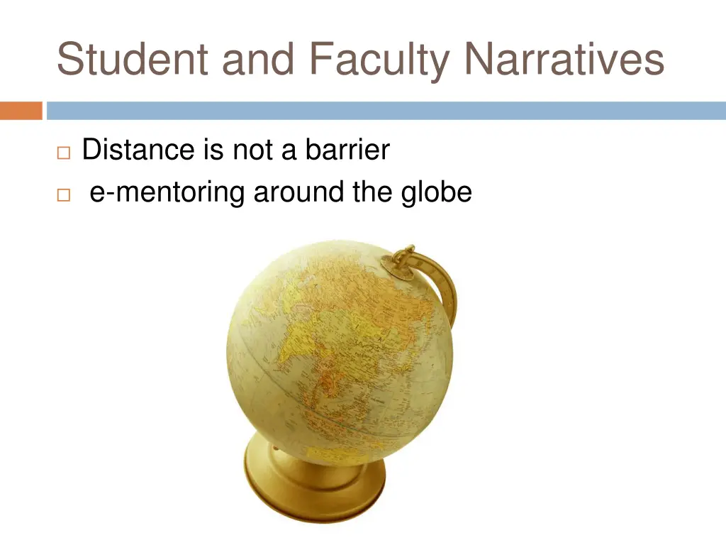 student and faculty narratives