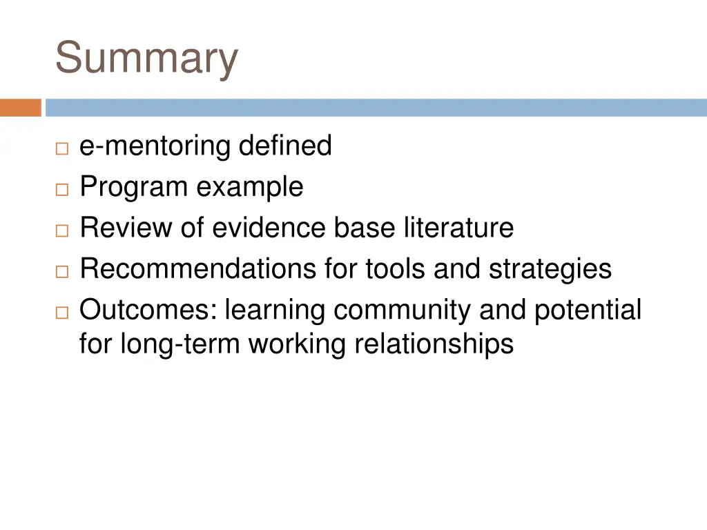 summary