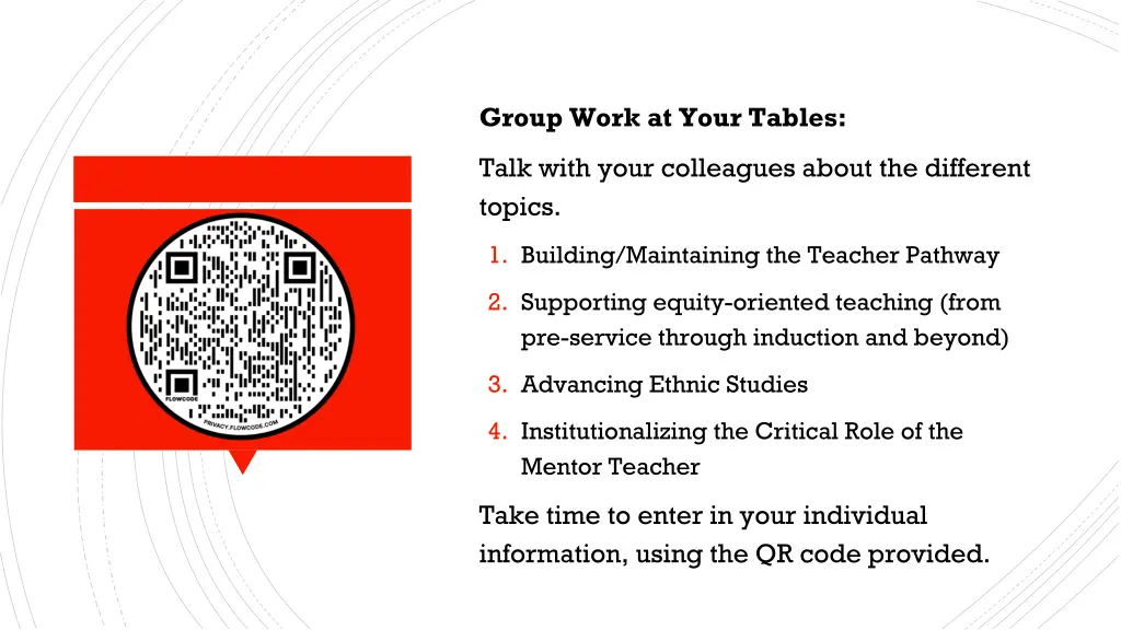 group work at your tables
