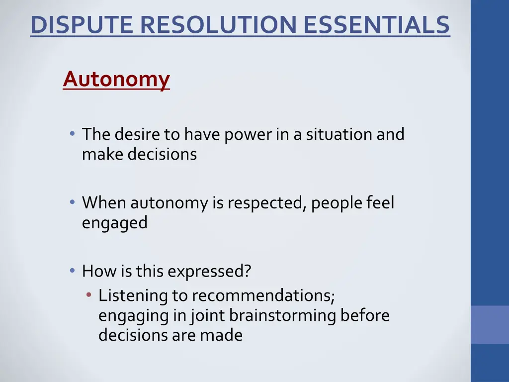 dispute resolution essentials 5