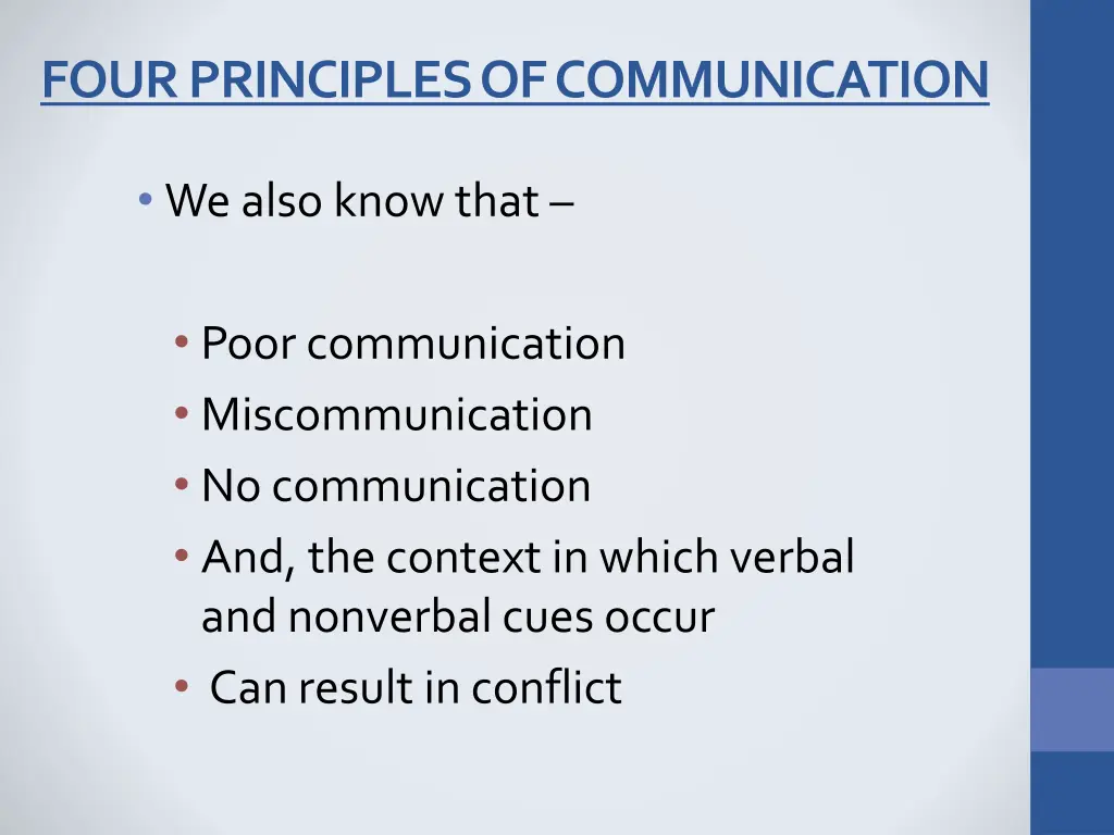 four principles of communication 1