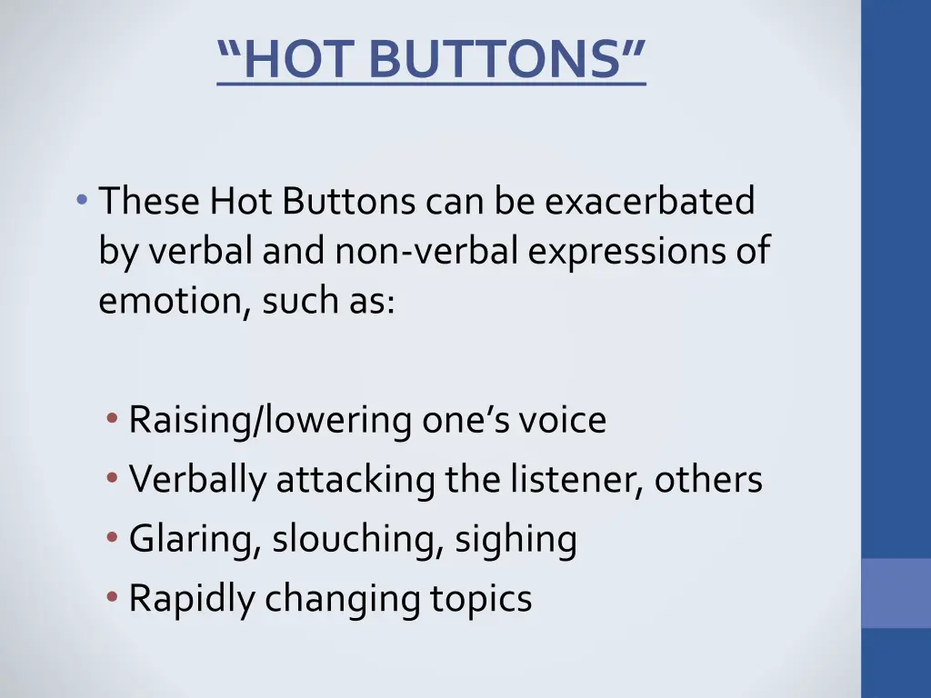 hot buttons 1