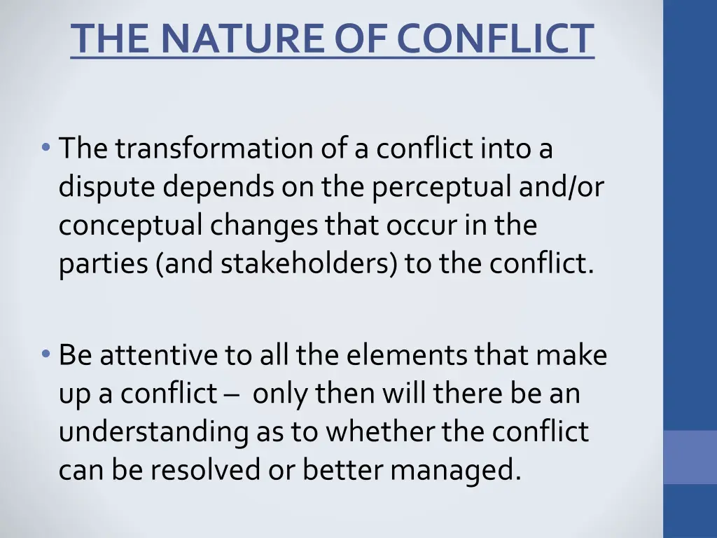the nature of conflict 3
