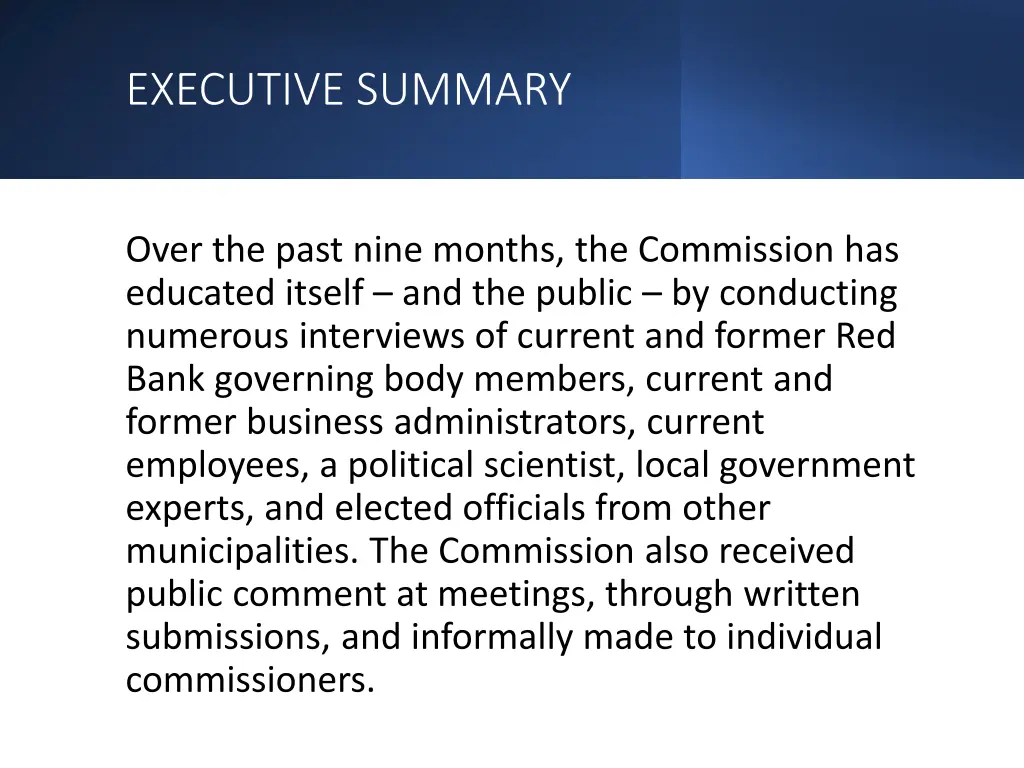 executive summary 2