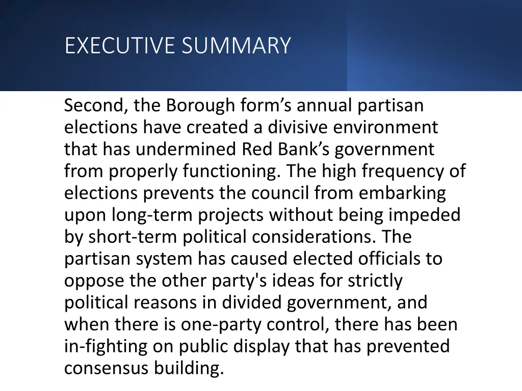 executive summary 5