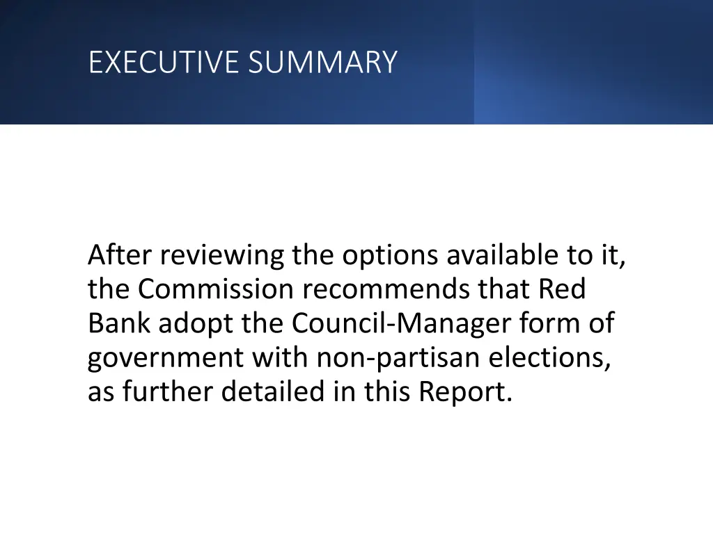 executive summary 6