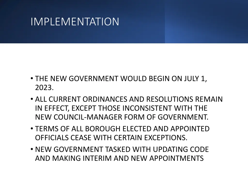 implementation