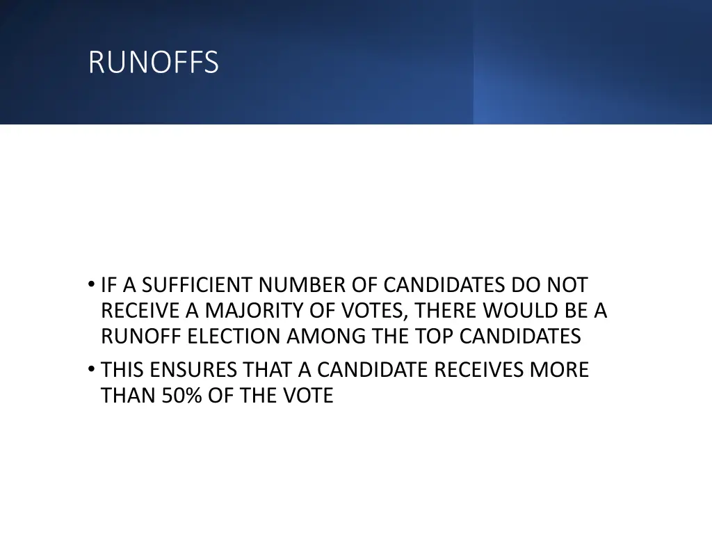 runoffs