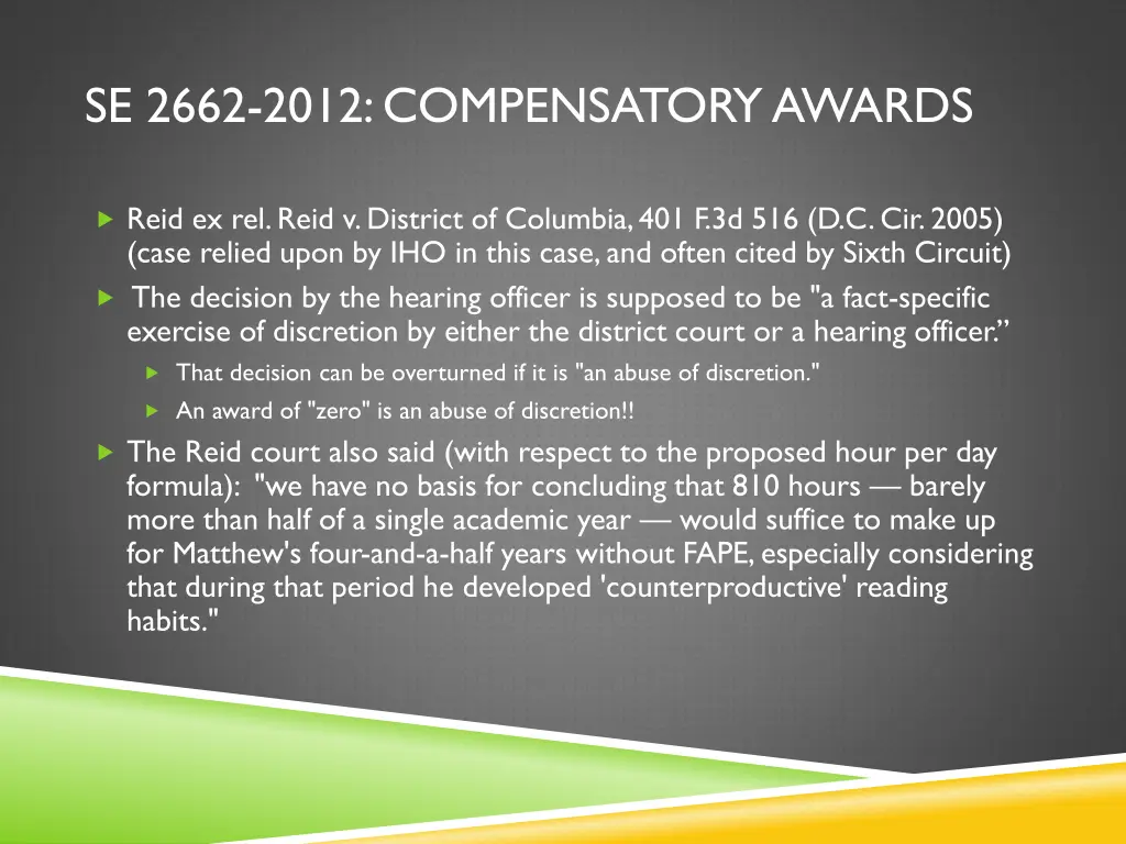 se 2662 2012 compensatory awards