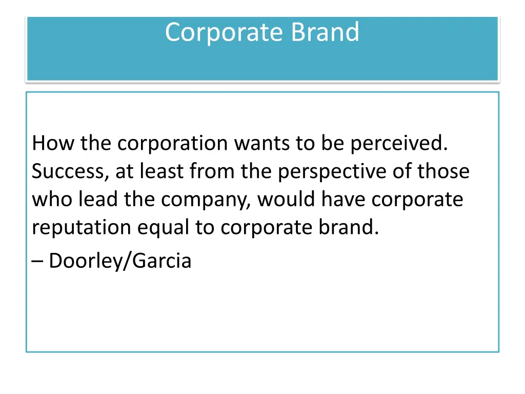 corporate brand