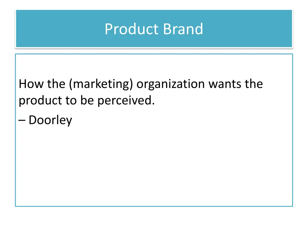 product brand