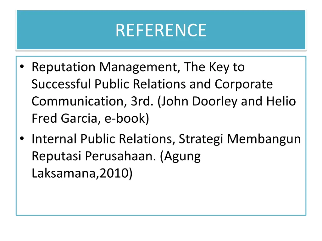 reference