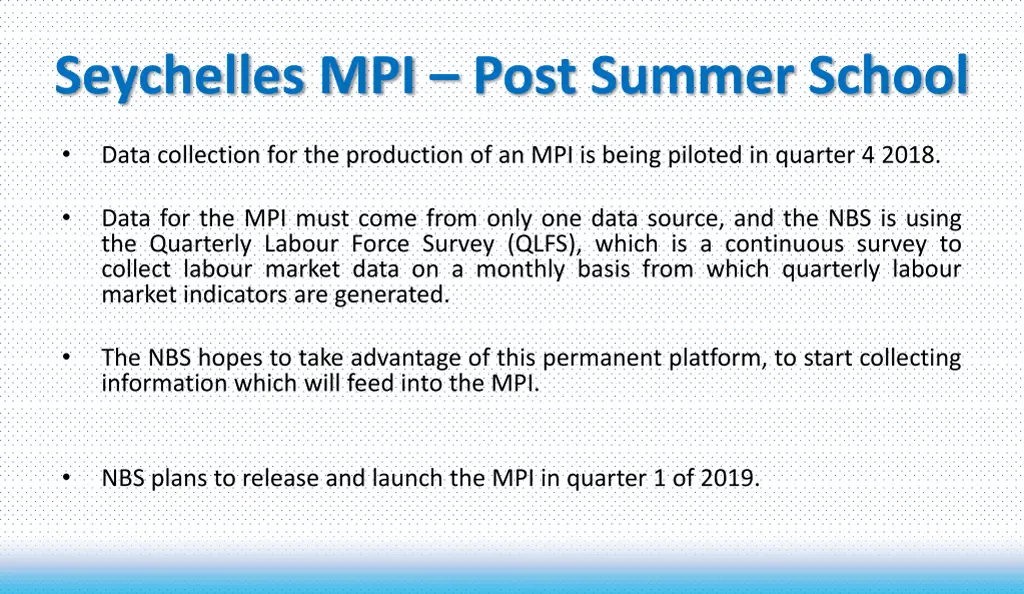 seychelles mpi post summer school